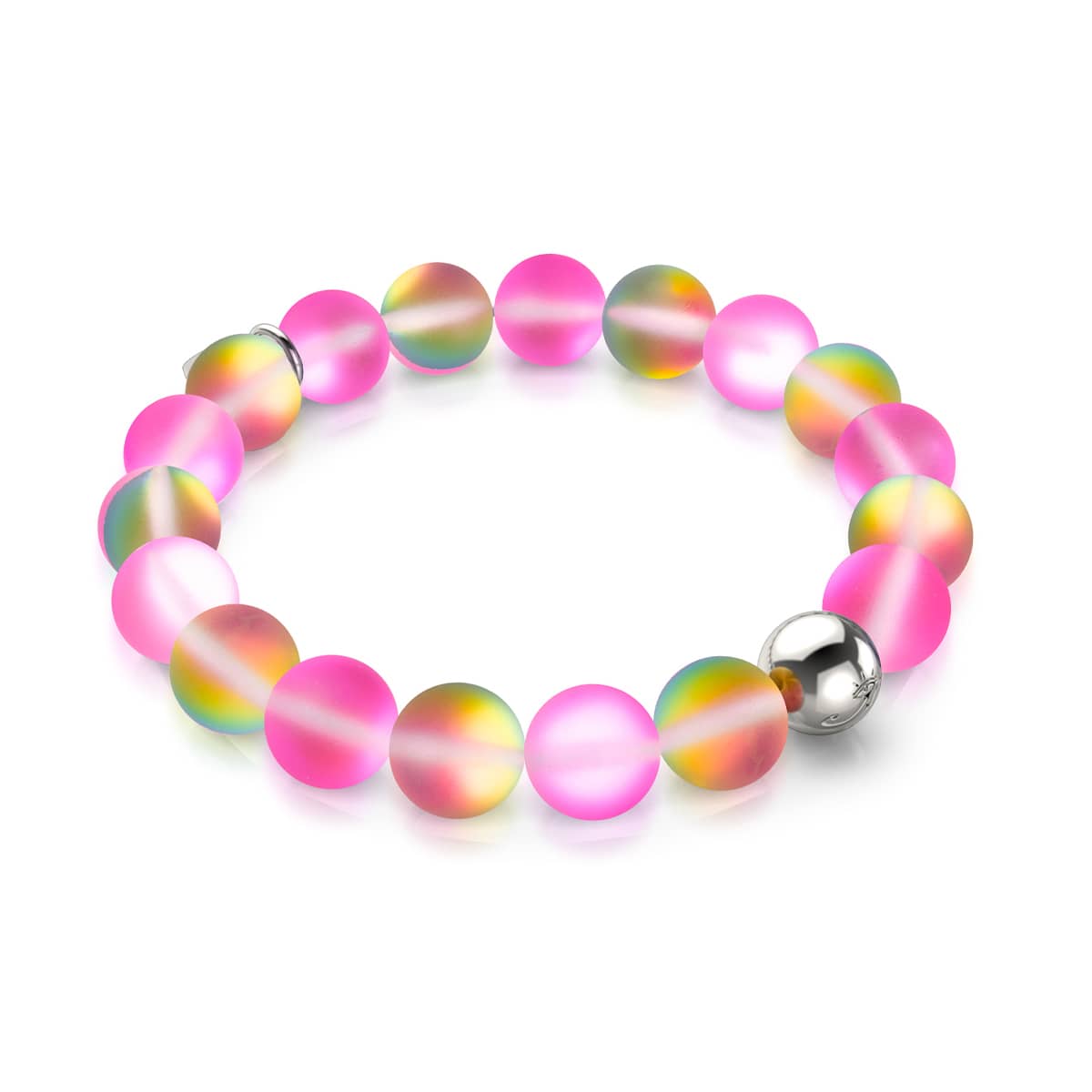 Einhorn Pink | Silber | Meerjungfrau Glas Statement Armband